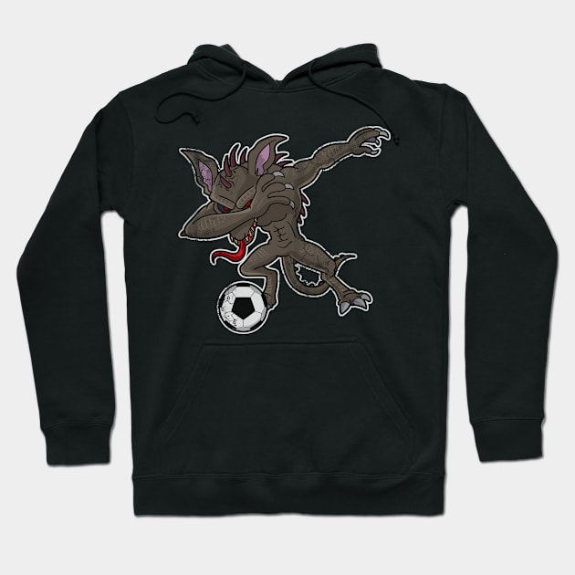 Dabbing Chupacabra Soccer Dab Hoodie by E